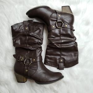 New In Box Brown Refresh Cowgirl Boots 7 1/2